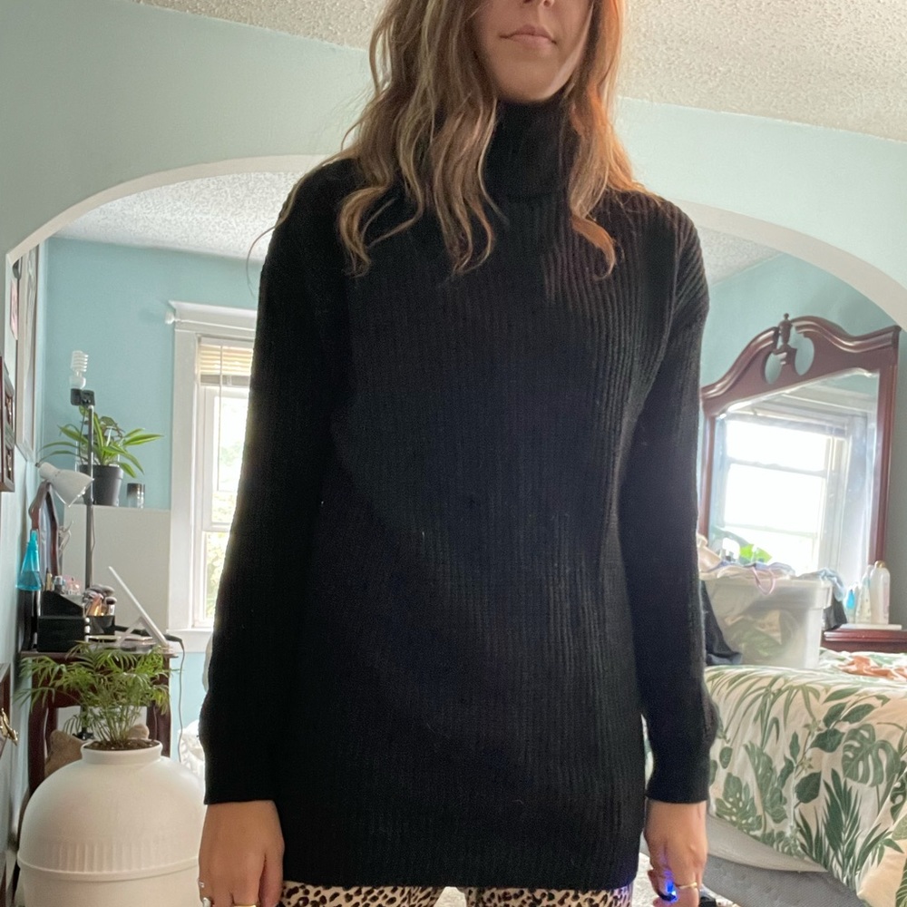 Black Turtle Neck Sweater